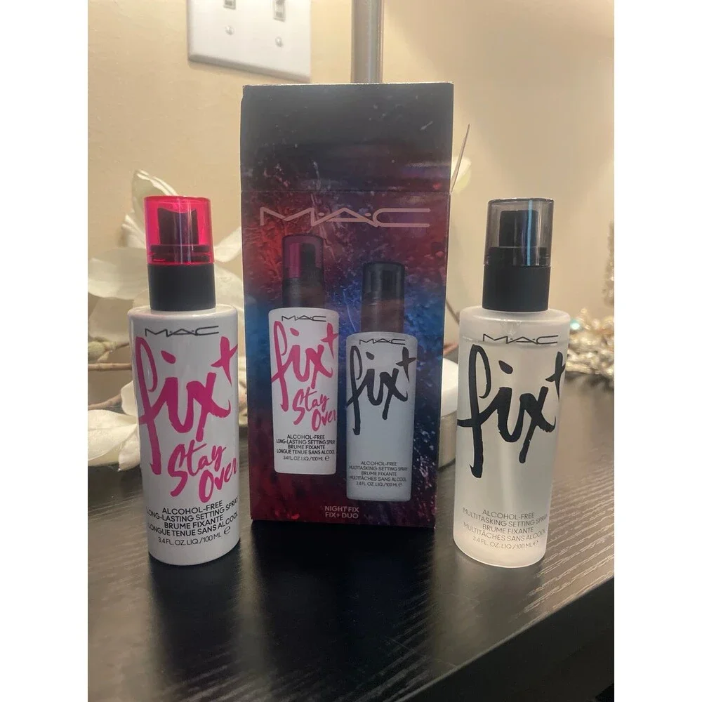 MAC Fix+ Stay Over & Fix+ Alcohol-Free Multitasking Setting Spray Duo